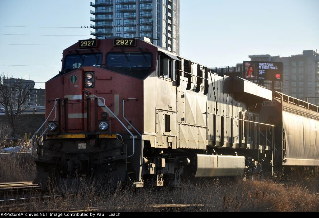 Eastbound grain train